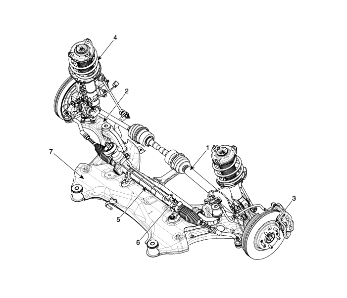 Hyundai Sonata: Components and Components Location - Front Suspension