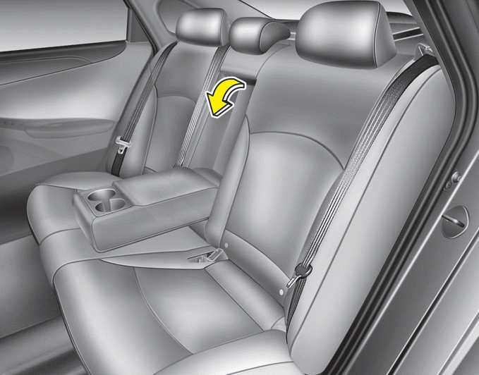 Hyundai Sonata Rear seat Seats Safety features of your vehicle