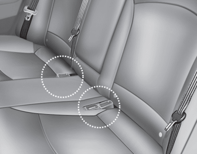 To fold down the rear seatback: