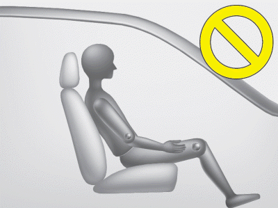 - Never sit with hips shifted towards the front of the seat.