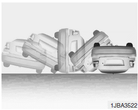 • Front air bags may not inflate in rollover accidents because air bag deployment