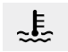 The warning light illuminates if the temperature of the engine coolant is above