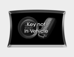 Key is not in vehicle