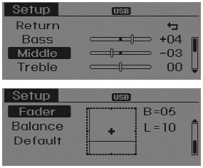 Variable EQ (Audio with external amplifier only)