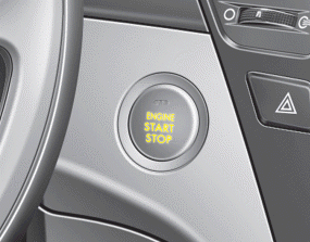 Whenever the front door is opened, the engine start/stop button will illuminate